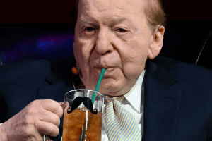 Adelson drinking