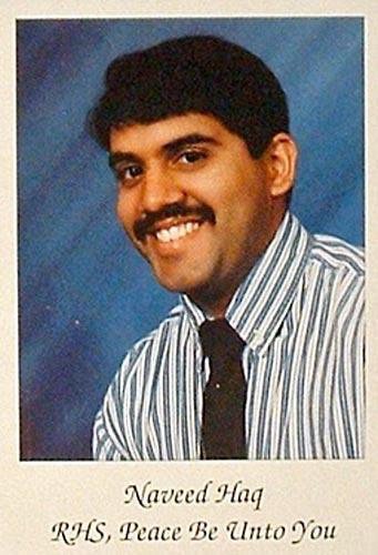 Naveed Haq's 1994 Richland High School yearbook photograph.